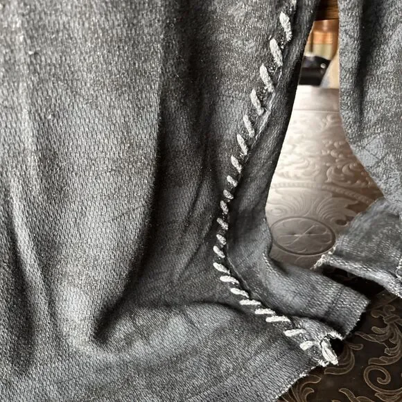 VINTAGE MENS AFFLICTION THERMAL LONGSLEEVE REVERSIBLE DISTRESSED FIGHTER XL/XXL - Picture 10 of 10